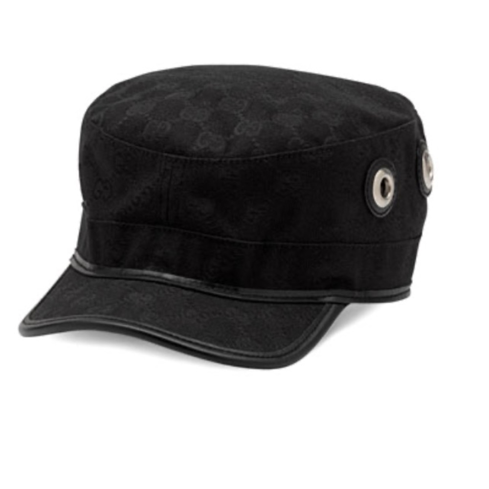 Gucci Monogram Logo Military Hat